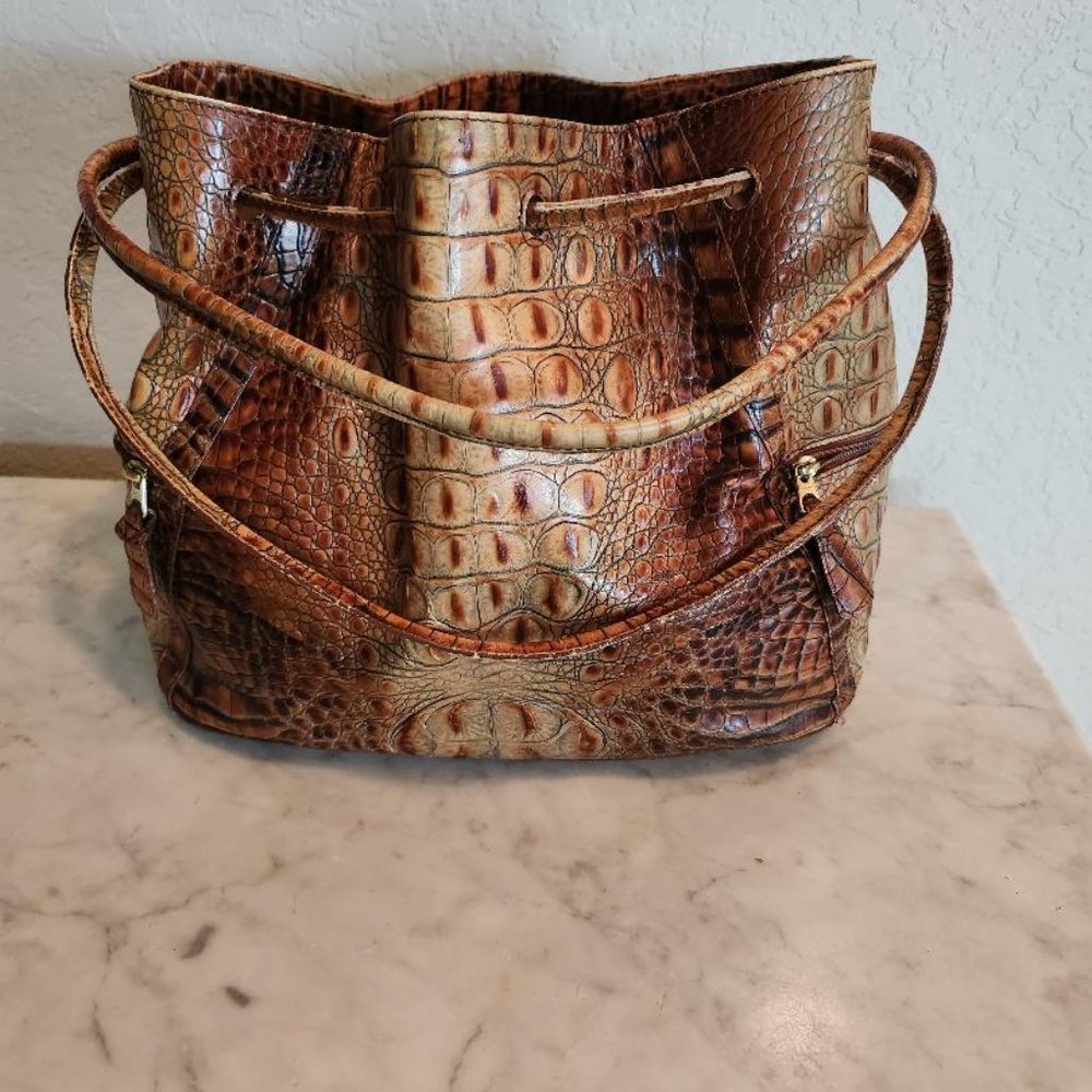 Brahmin Drawstring Hobo Handbag